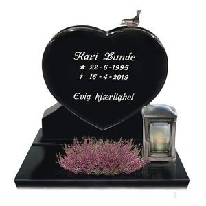 Gravminne gravmonument fra Eide Stein gravstein modell 453 hjertestein hjerte barn barnestein