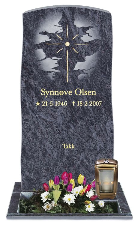 Gravminne gravmonument fra Eide Stein gravstein modell 379